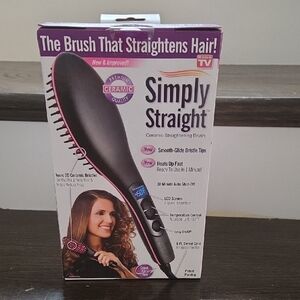 Simply Straight Ceramic Brush 'As Seen On TV' The Brush That Straightens Hair!